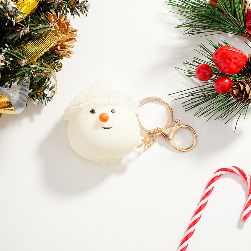 Wholesale Cartoon Snowflake Christmas Series Metal Keychain